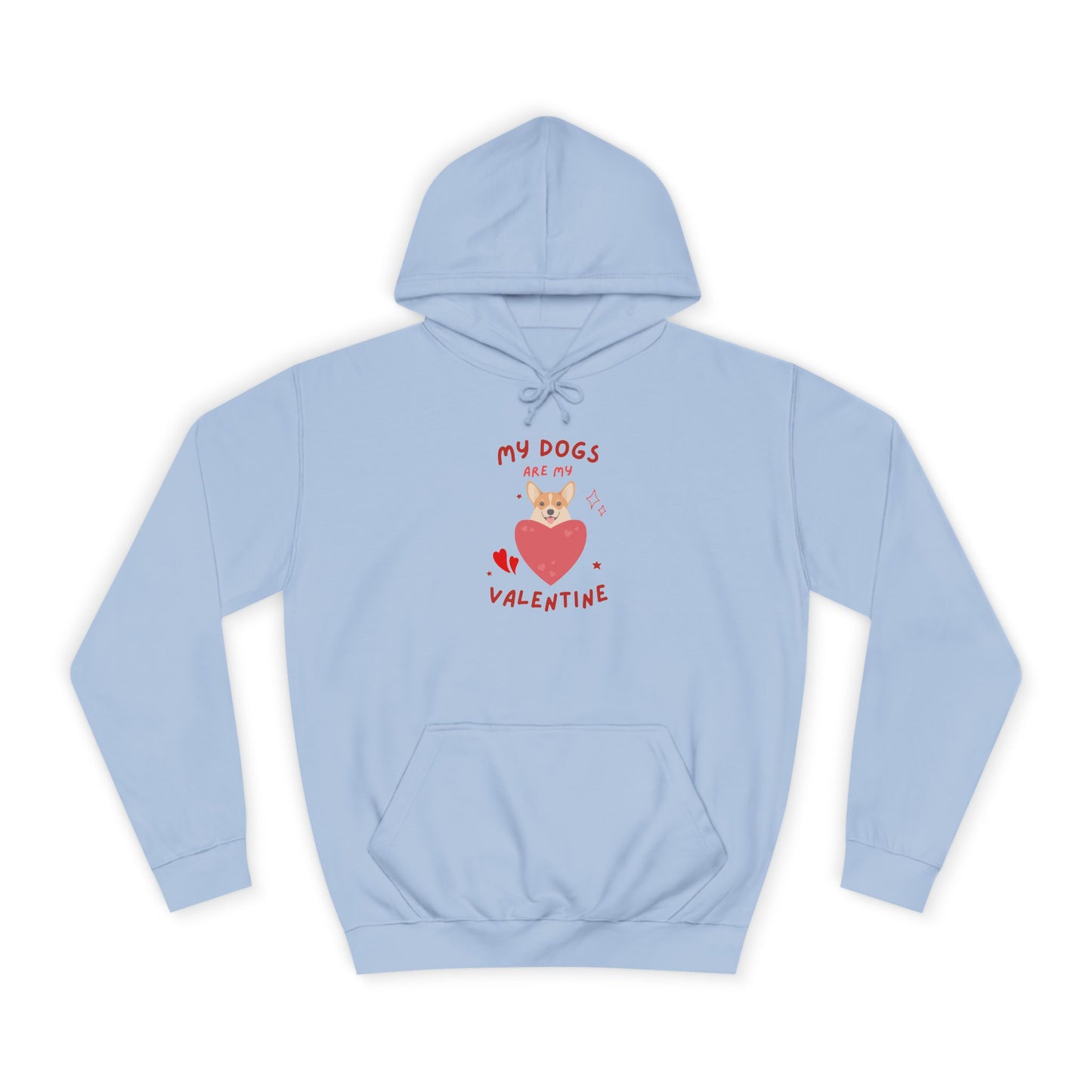 Dog Valentine Hoodie – "My Dogs' Valentine" Cute Heart Pet Lover Pullover
