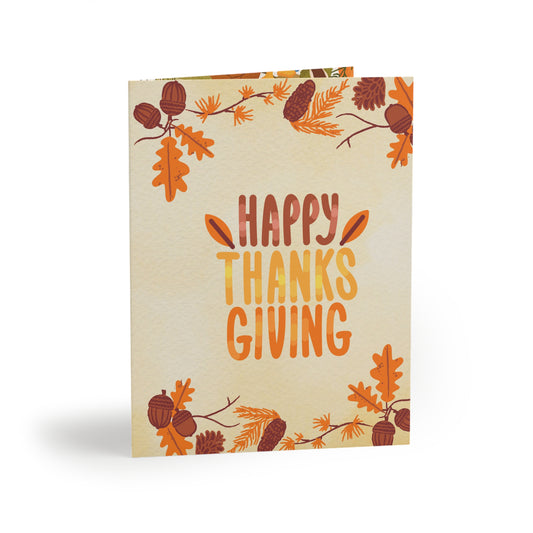 Thanksgiving Cards (8, 16, and 24 pcs) - Cool Colorful Warm Vibes Greeting Cards