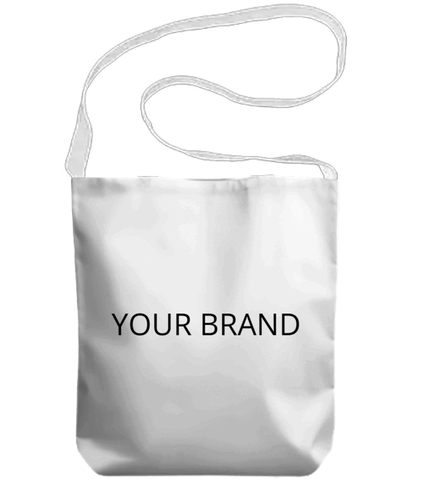 20 White Customized Unisex Canvas Sling Bag
